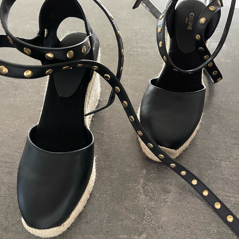 Celine espadrille style wedge sandals.  Never worn.